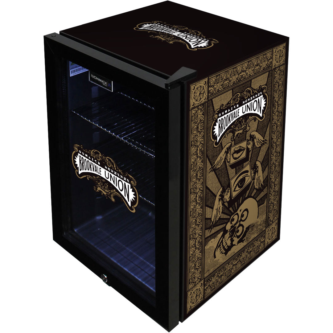 brookvale union Brookvale Union Branded Glass Door Bar Fridge With Cool Frosted Door Logo - Model SC70-B-BVU | Retrocade - Image 7