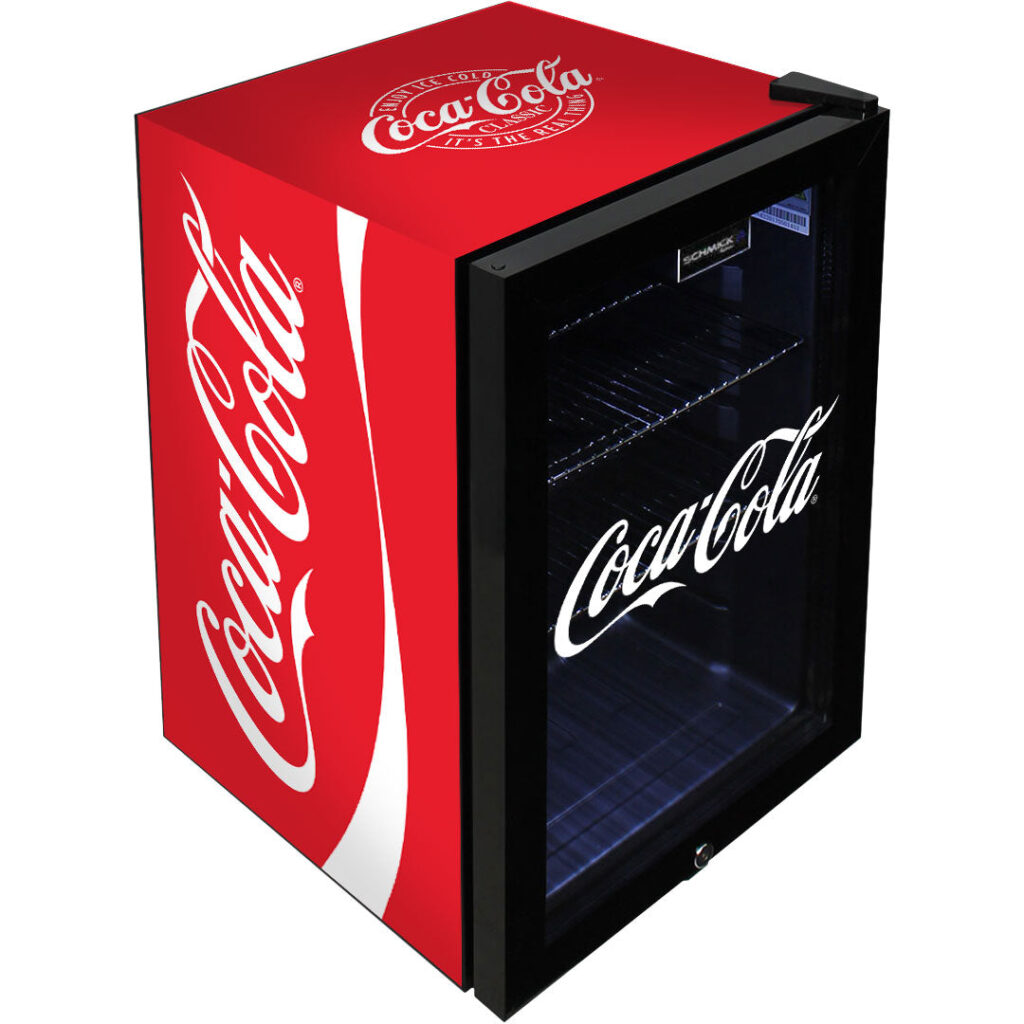 Coca-Cola Tropical Double Glazed Glass Door Bar Fridge | Retrocade