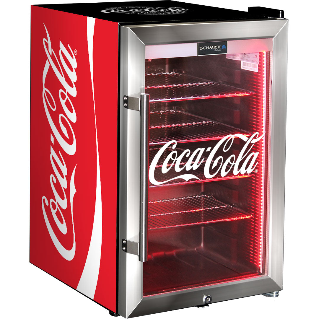 Coca-Cola Tropical Triple Glazed Outdoor Glass Bar Fridge 70 Litre | Retrocade