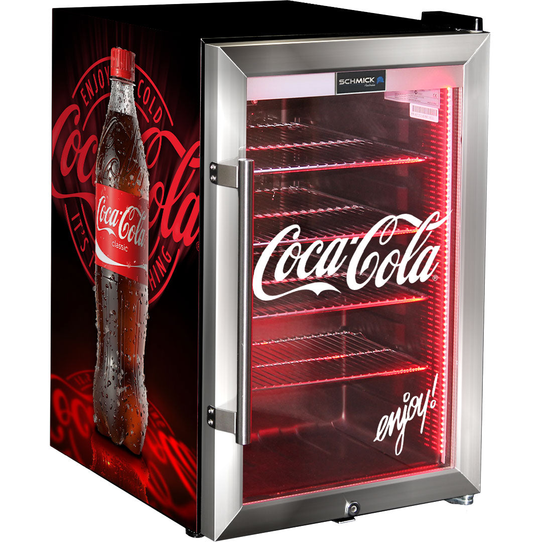 Coca-Cola Tropical Triple Glazed Outdoor Glass Bar Fridge 70 Litre | Retrocade - Image 2