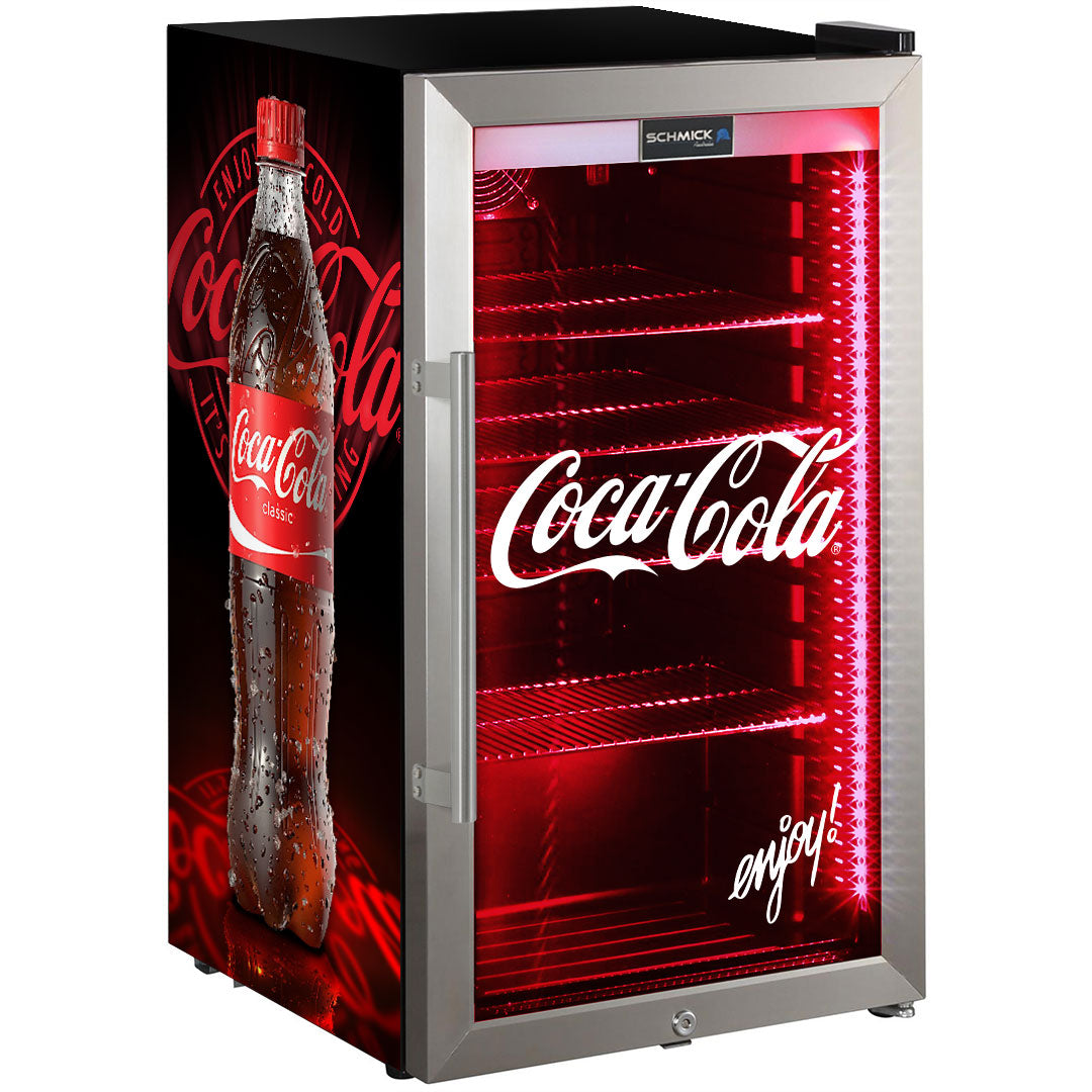 Coca-Cola Outdoor Triple Glazed Alfresco Bar Fridge With Led Strip Lights | Retrocade - Image 3