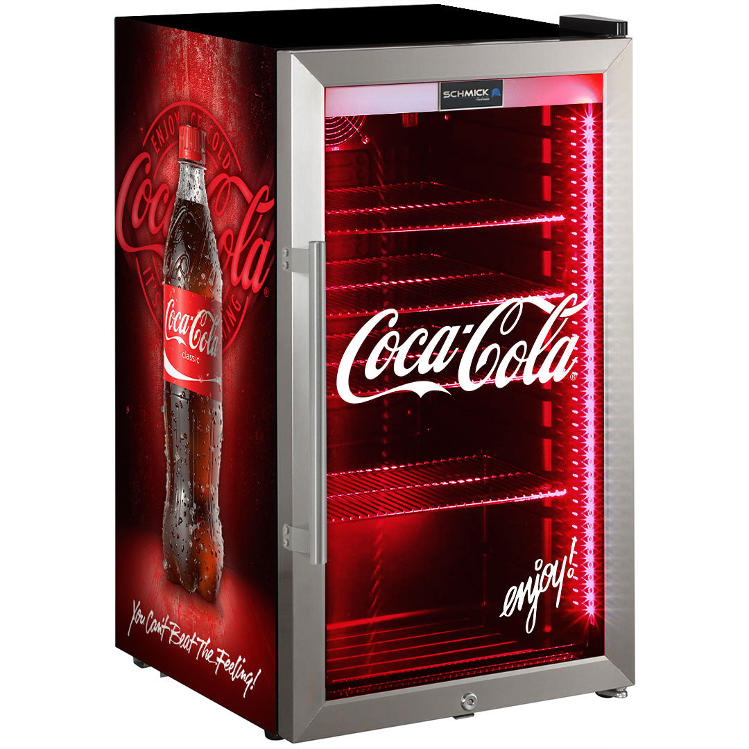Coca-Cola Outdoor Triple Glazed Alfresco Bar Fridge With Led Strip Lights | Retrocade - Image 4