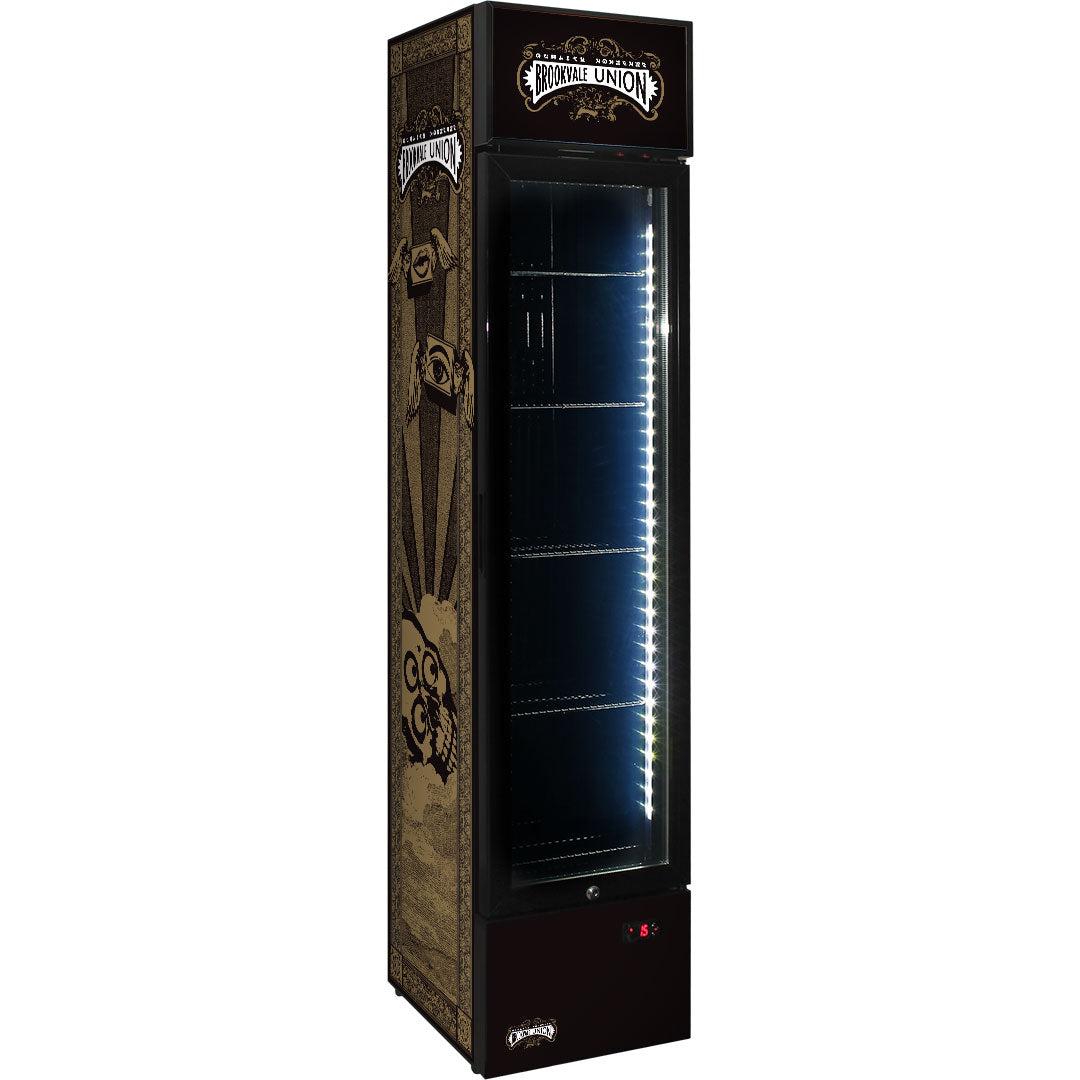 brookvale union Brookvale Union Branded Skinny Upright Bar Fridge - Model SS-P160-BVU | Retrocade - Image 2