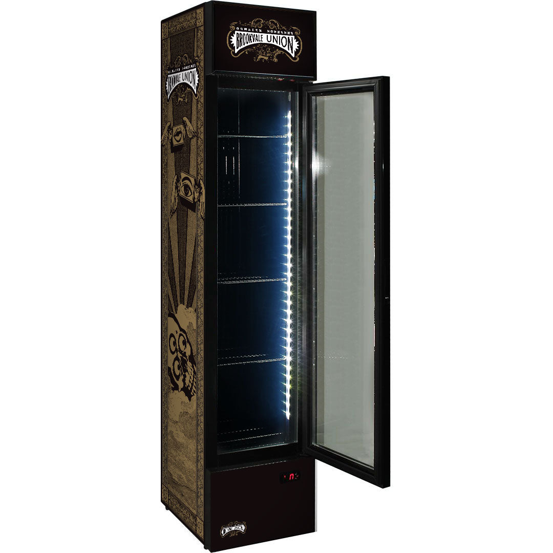 brookvale union Brookvale Union Branded Skinny Upright Bar Fridge - Model SS-P160-BVU | Retrocade - Image 4
