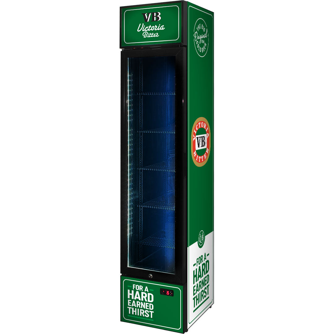 victoria bitter Victoria Bitter Original Branded Skinny Upright Bar Fridge - Model SS-P160-VB-V2 | Retrocade - Image 7