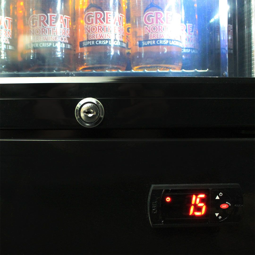 peroni Peroni Branded Skinny Upright Bar Fridge - Model SS-P160-PERONI | Retrocade - Image 9