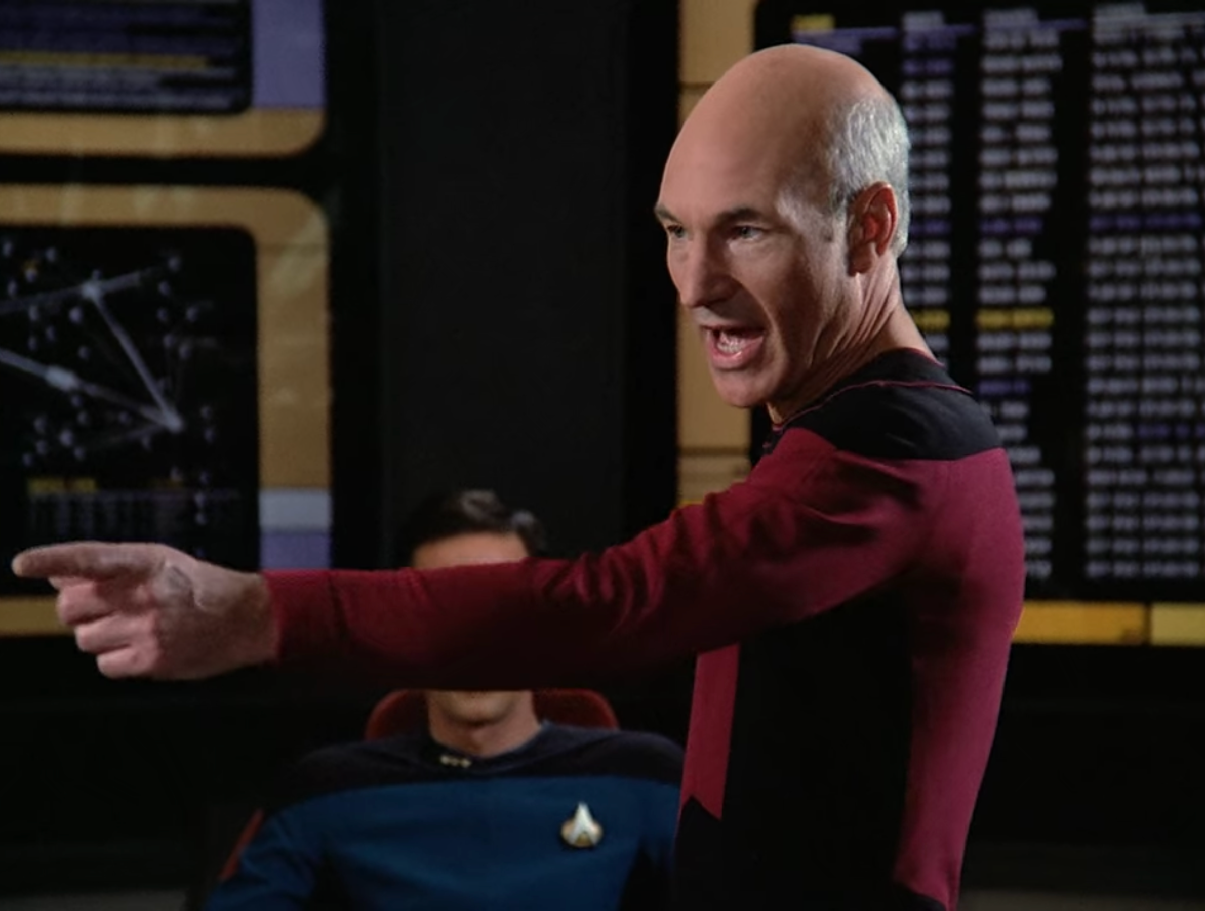 Picard yelling “Well there it sits!”