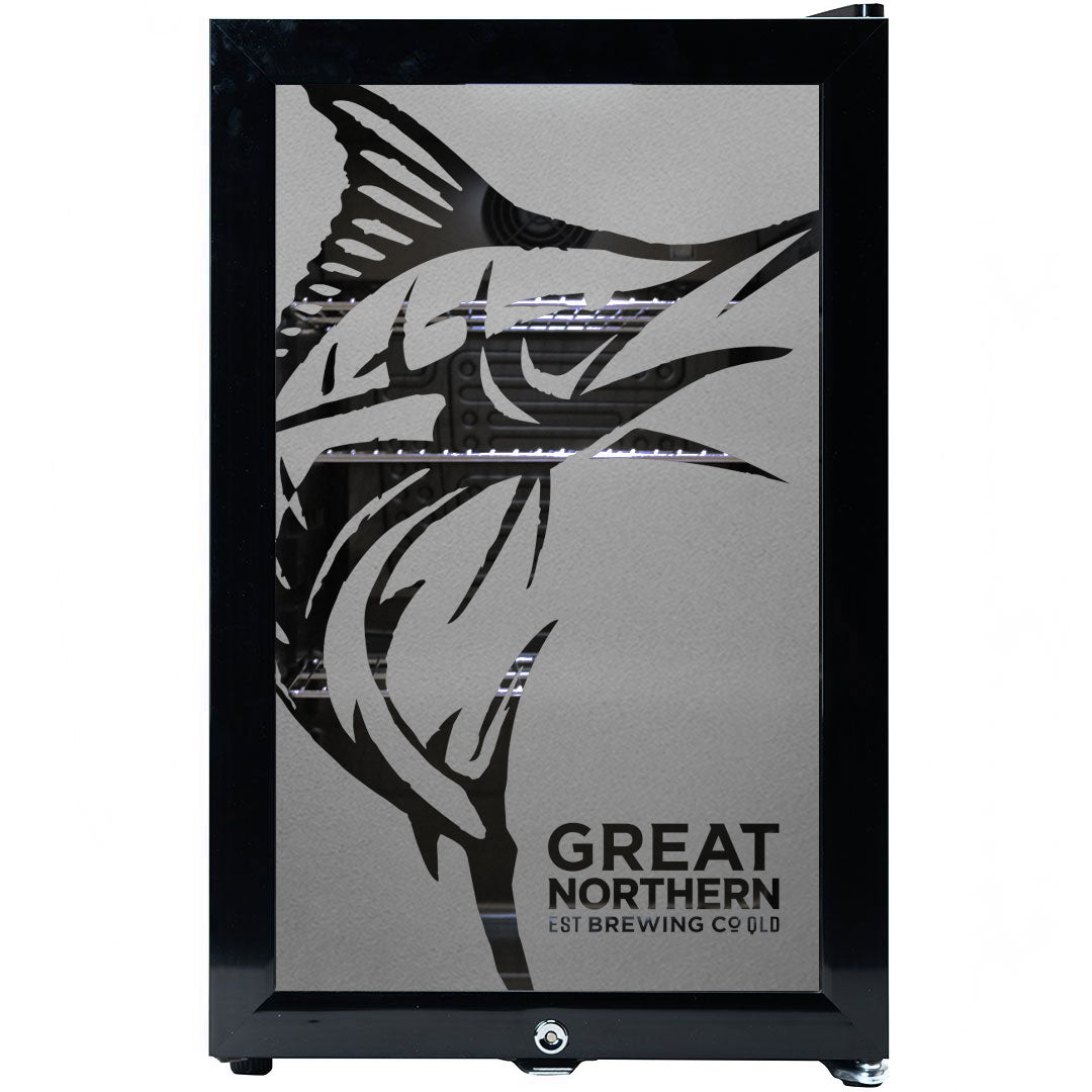 great northern Great Northern Super Crisp Branded Glass Door Bar Fridge With Cool Frosted Door Logo - Model SC70-B-CRISP | Retrocade - Image 8
