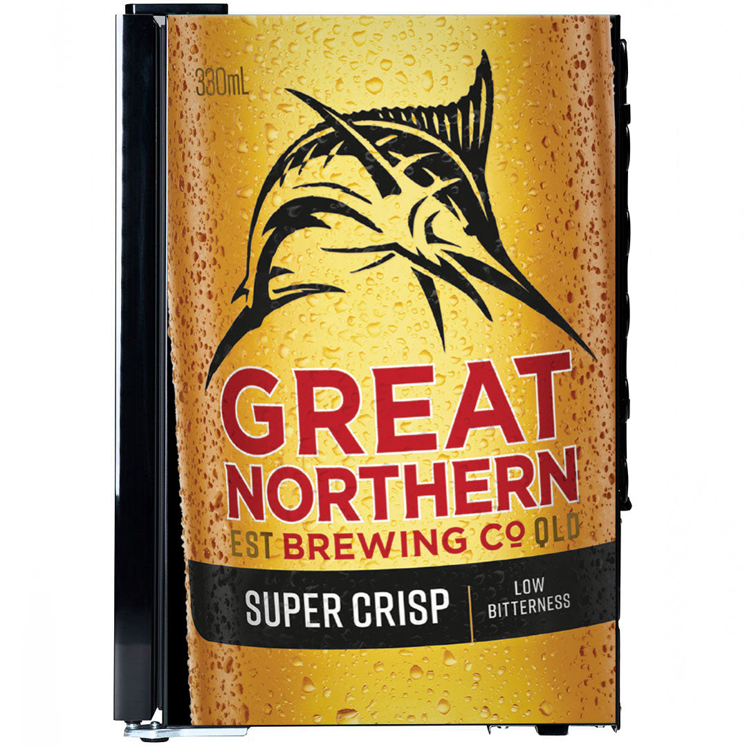 great northern Great Northern Super Crisp Branded Glass Door Bar Fridge With Cool Frosted Door Logo - Model SC70-B-CRISP | Retrocade - Image 6