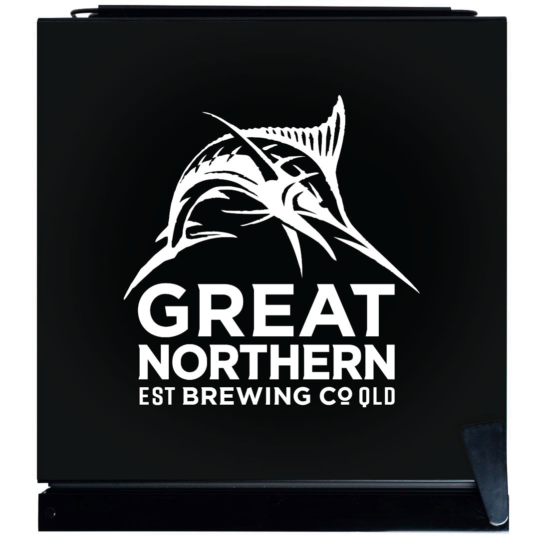 great northern Great Northern Super Crisp Branded Glass Door Bar Fridge With Cool Frosted Door Logo - Model SC70-B-CRISP | Retrocade - Image 5