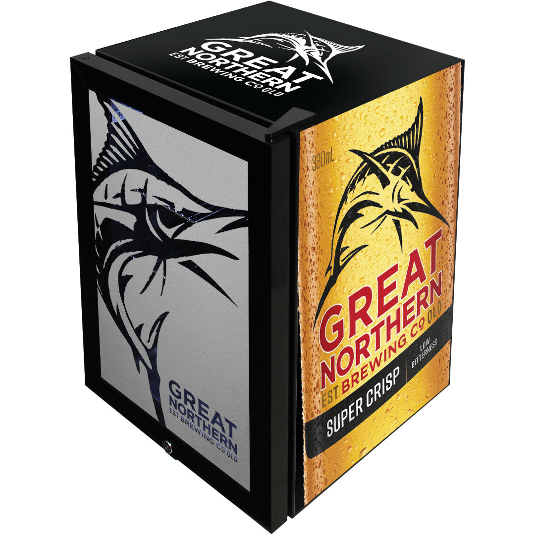 great northern Great Northern Super Crisp Branded Glass Door Bar Fridge With Cool Frosted Door Logo - Model SC70-B-CRISP | Retrocade - Image 10