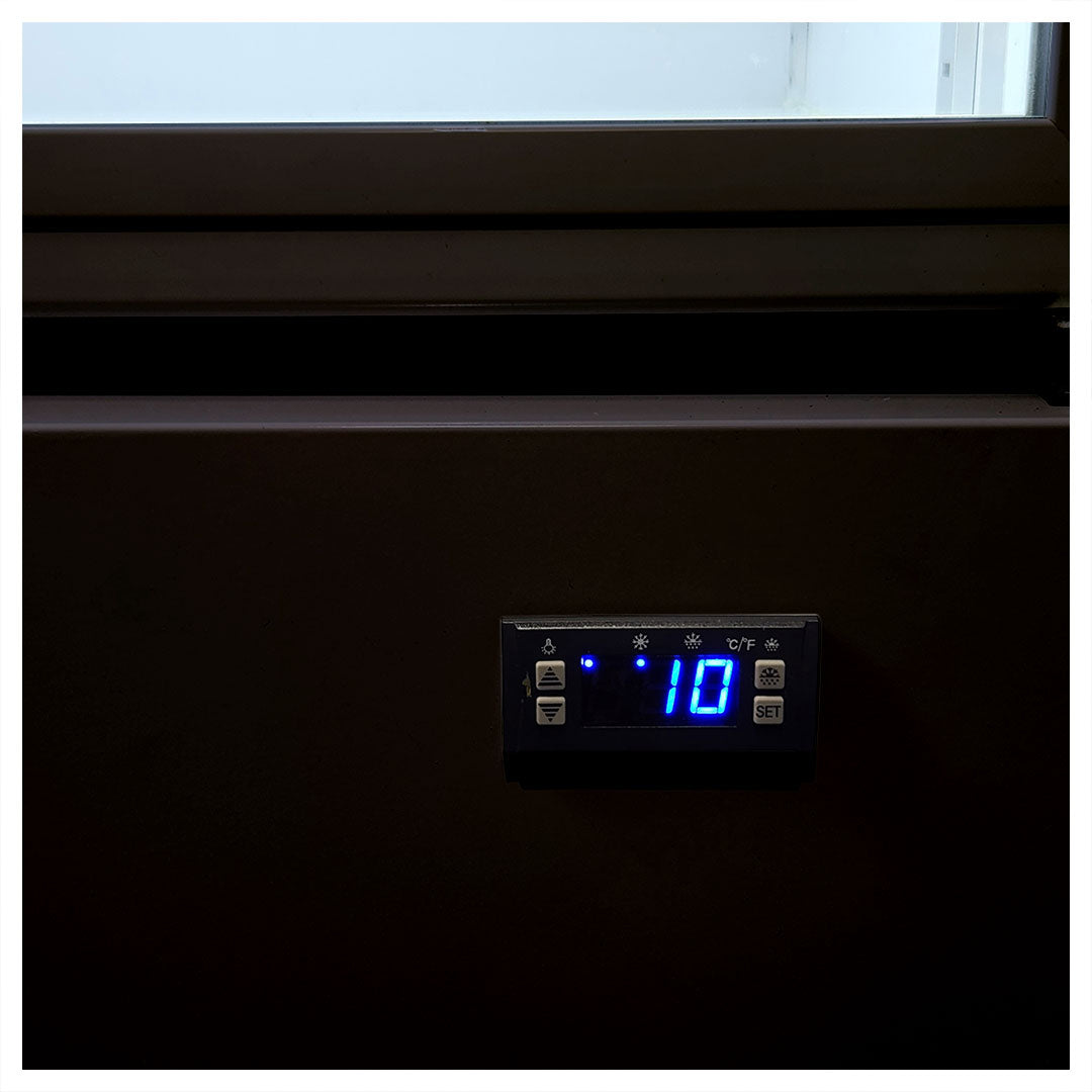 brookvale union Brookvale Union Upright Quiet Running Black Glass Door Bar Fridge - Model SC372B-BVU | Retrocade - Image 5
