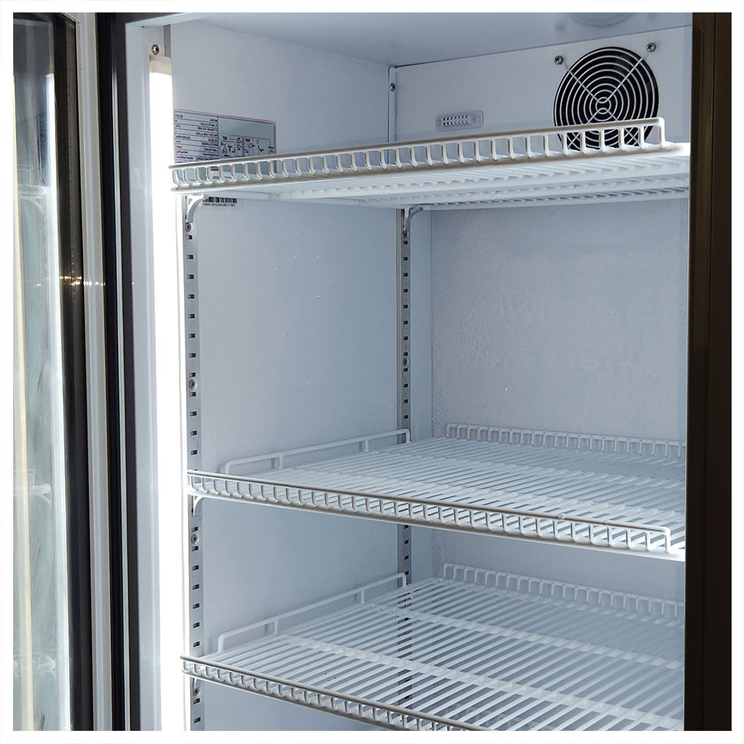 hard rated Hard Rated Upright Quiet Running Black Glass Door Bar Fridge - Model SC372B-HR | Retrocade - Image 8