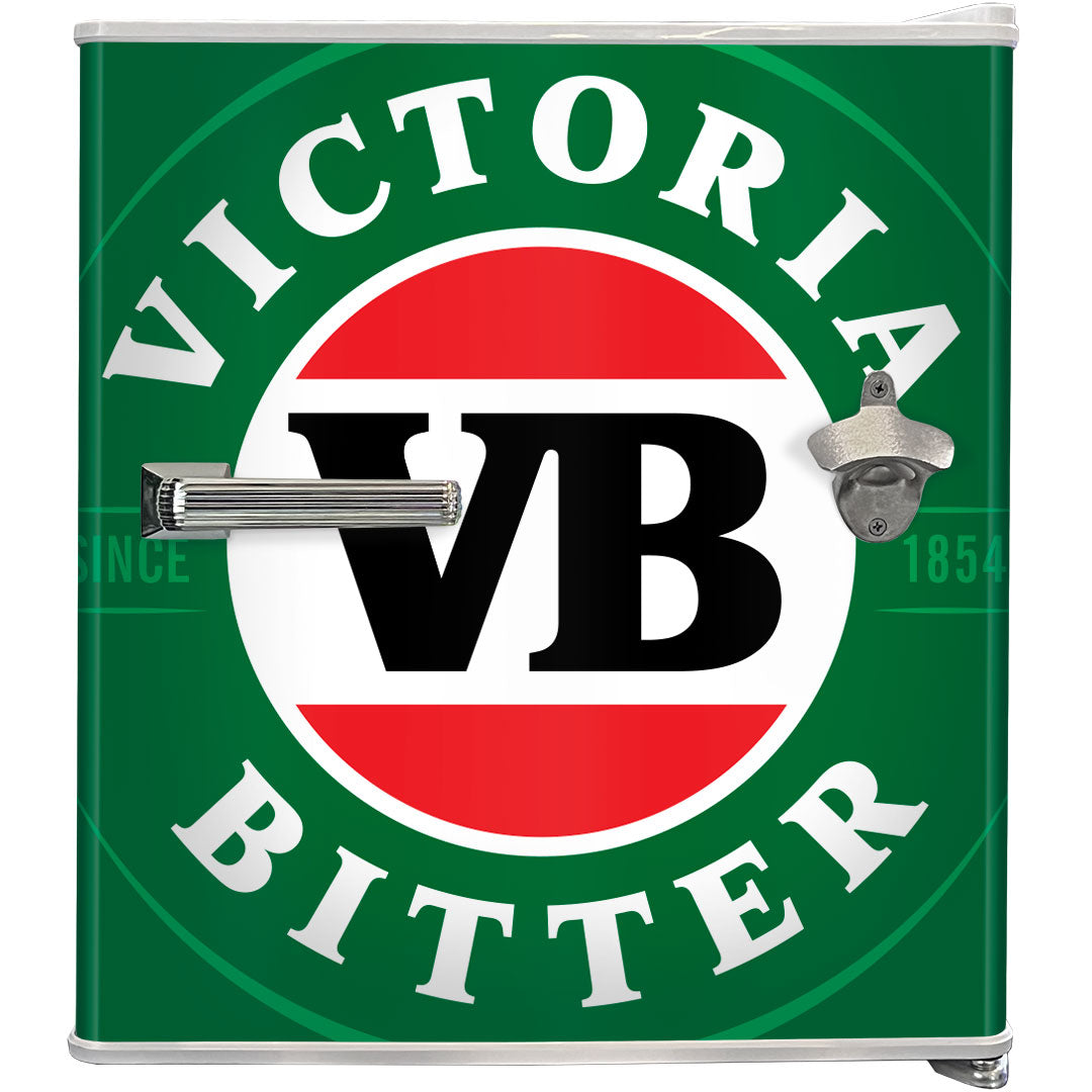 victoria bitter VB Retro Mini Bar Fridge 46 Litre With Opener - Model BC46W-VB-V2 | Retrocade - Image 5