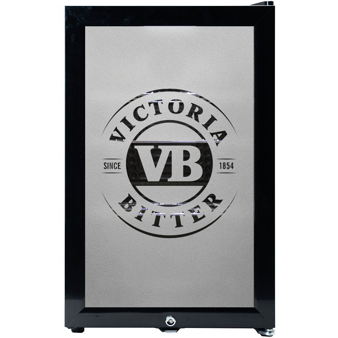 victoria bitter VB Branded Glass Door Bar Fridge With Cool Frosted Door Logo - Model SC70-B-VB-V1 | Retrocade - Image 8