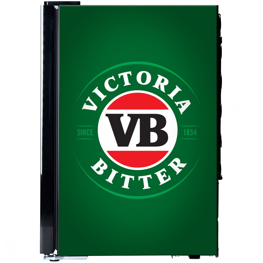 victoria bitter VB Branded Glass Door Bar Fridge With Cool Frosted Door Logo - Model SC70-B-VB-V1 | Retrocade - Image 3