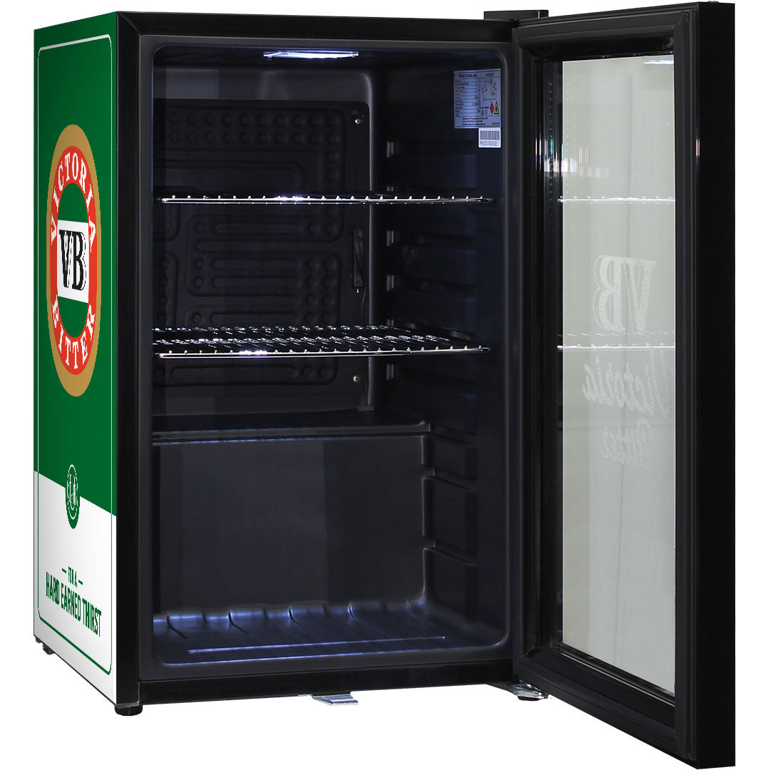 victoria bitter VB Original Branded Glass Door Bar Fridge With Cool Frosted Door Logo - Model SC70-B-VB-V2 | Retrocade - Image 9