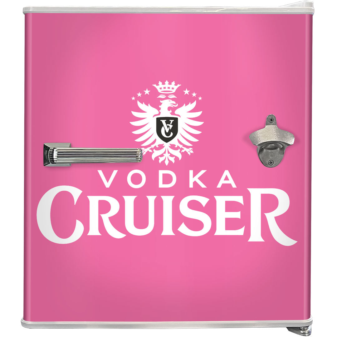 vodka cruiser Vodka Cruiser Retro Mini Bar Fridge 46 Litre With Opener - Model BC46W-VC | Retrocade - Image 2