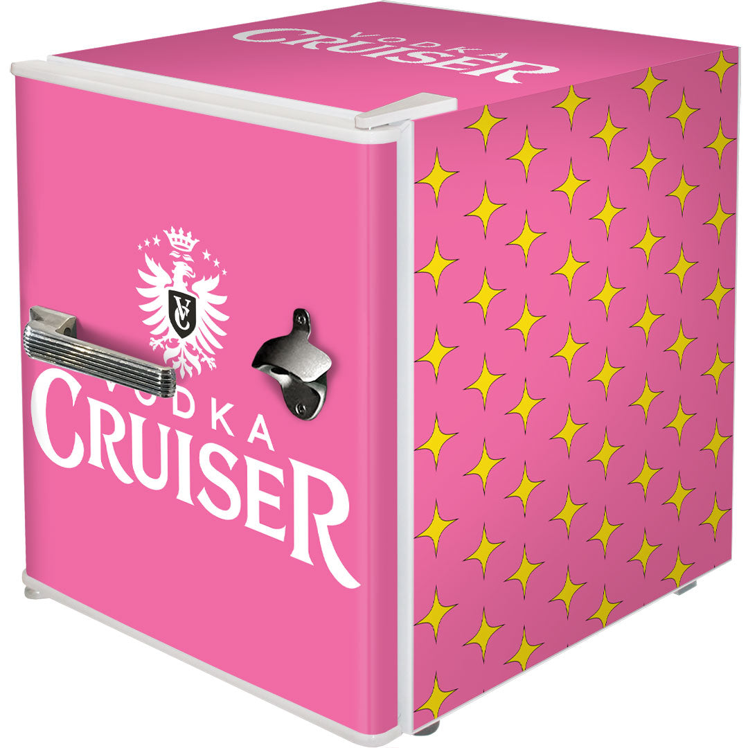 vodka cruiser Vodka Cruiser Retro Mini Bar Fridge 46 Litre With Opener - Model BC46W-VC | Retrocade - Image 5
