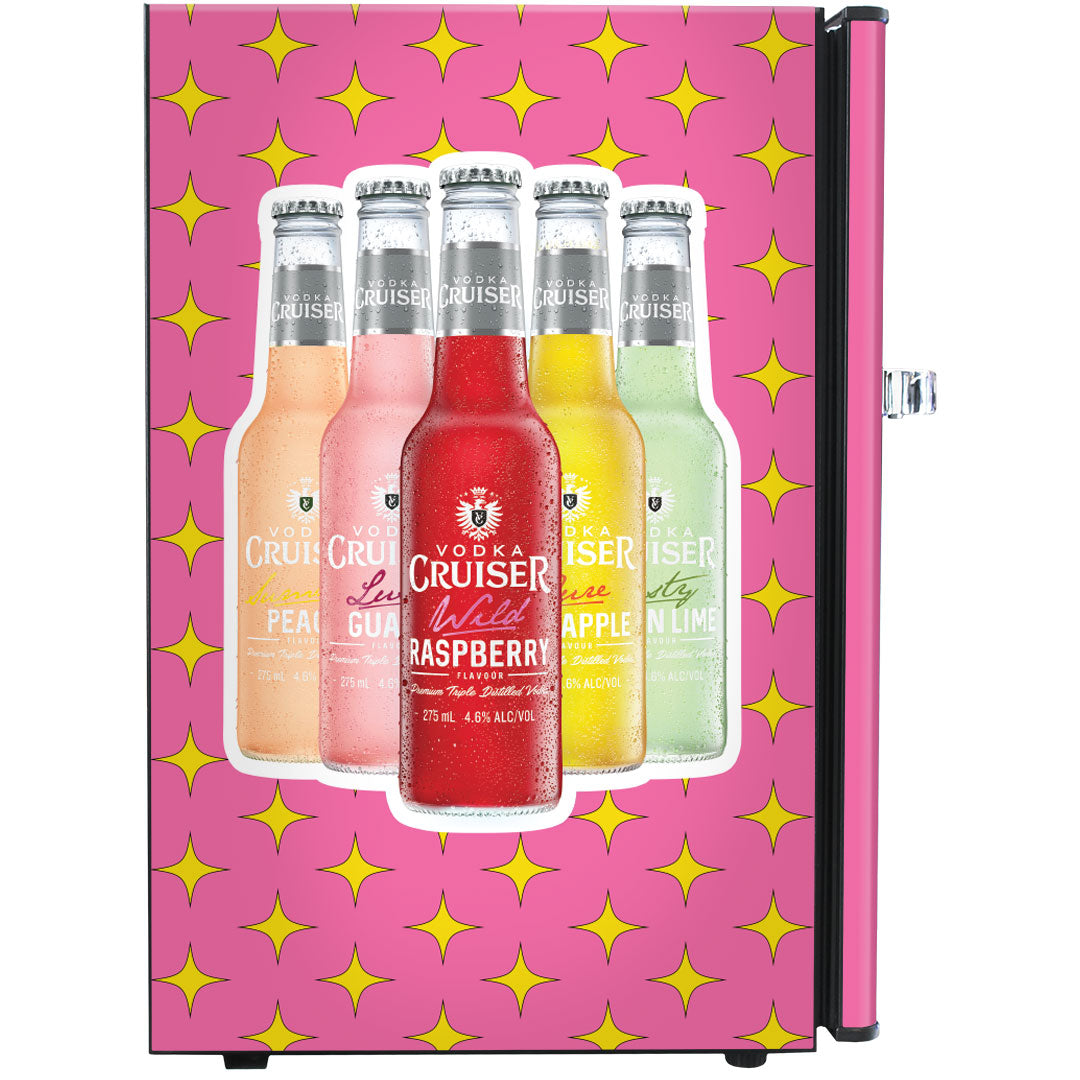 vodka cruiser Vodka Cruiser Official Designed Mini Bar Fridge 70 Litre Schmick Brand With Opener - Model BC70B-VC | Retrocade - Image 3