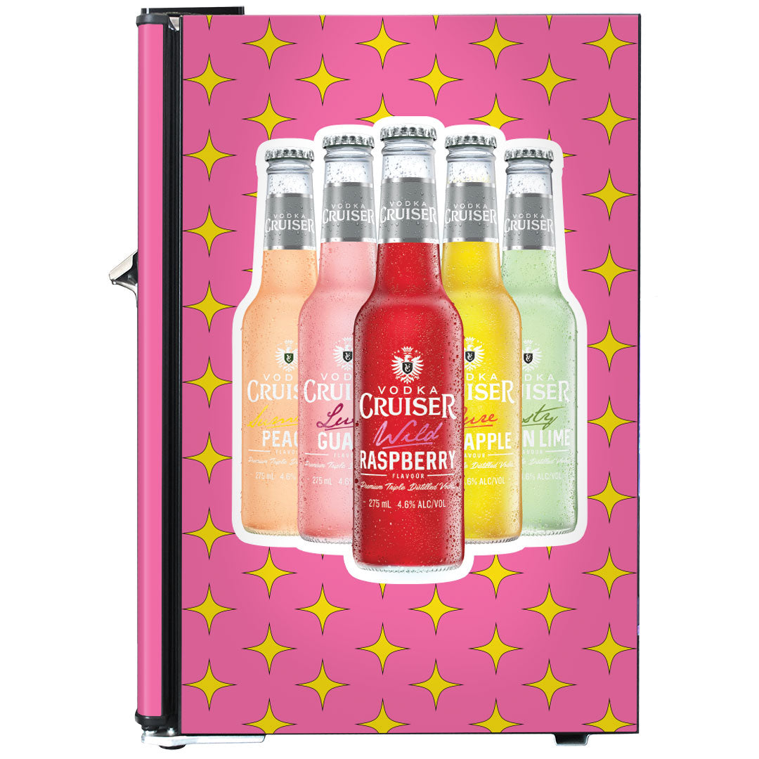 vodka cruiser Vodka Cruiser Official Designed Mini Bar Fridge 70 Litre Schmick Brand With Opener - Model BC70B-VC | Retrocade - Image 4