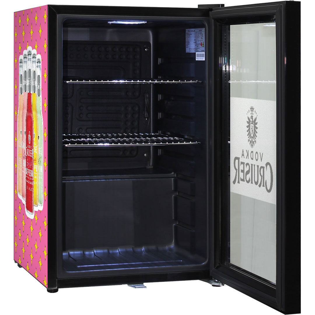 vodka cruiser Vodka Cruiser Official Designed Mini Bar Fridge 70 Litre Double Glazed - Model SC70-B-VC | Retrocade - Image 8