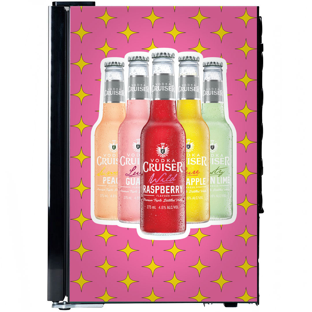 vodka cruiser Vodka Cruiser Official Designed Mini Bar Fridge 70 Litre Double Glazed - Model SC70-B-VC | Retrocade - Image 4