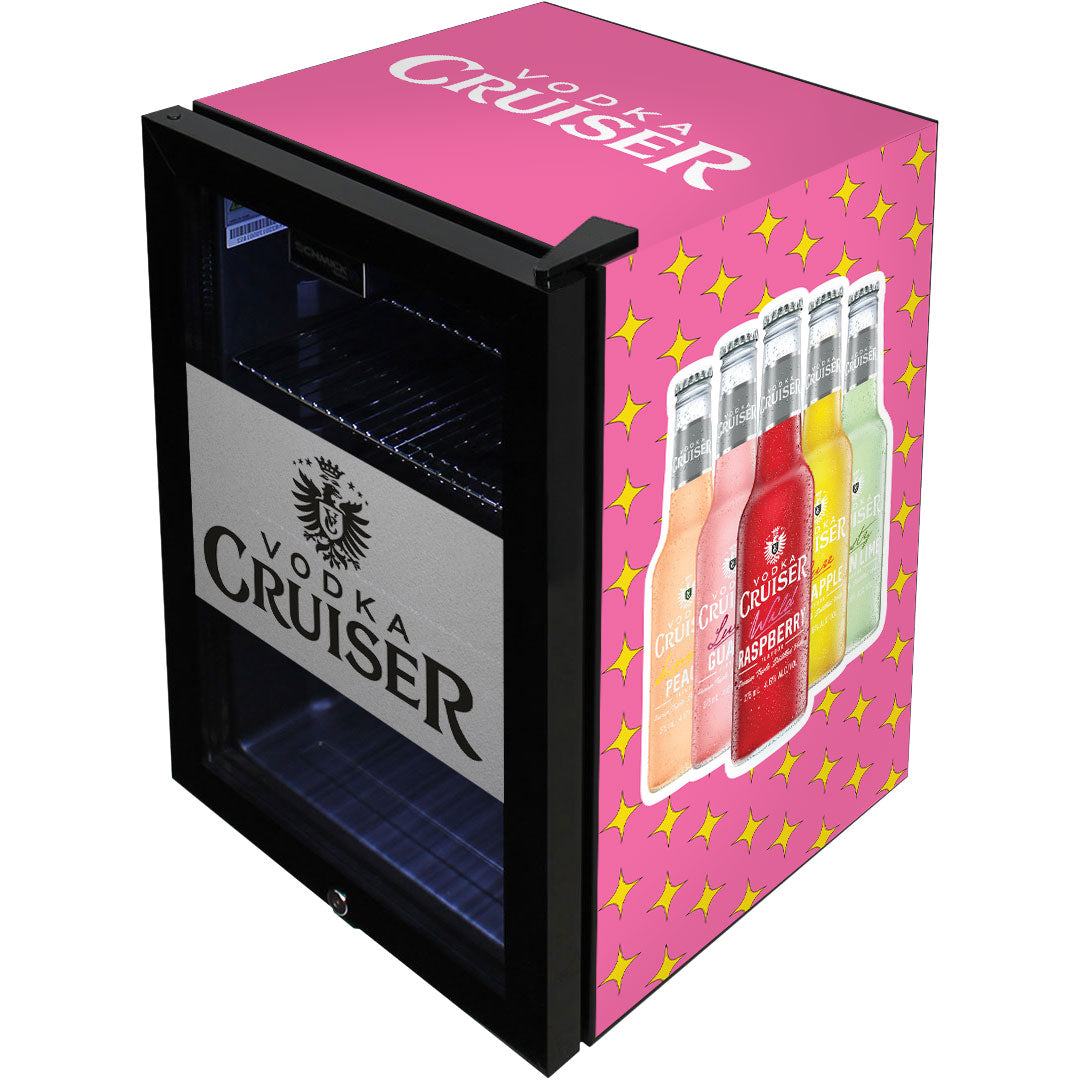 vodka cruiser Vodka Cruiser Official Designed Mini Bar Fridge 70 Litre Double Glazed - Model SC70-B-VC | Retrocade - Image 5