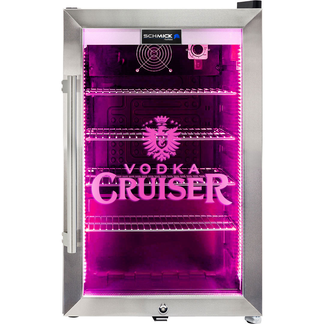 vodka cruiser SCRATCH & DENT - Vodka Cruiser branded bar fridge, Great gift idea! Great Entertaining Room Or Man Cave Item - Model SD-BA353-SC70-SS-VC | Retrocade - Image 6