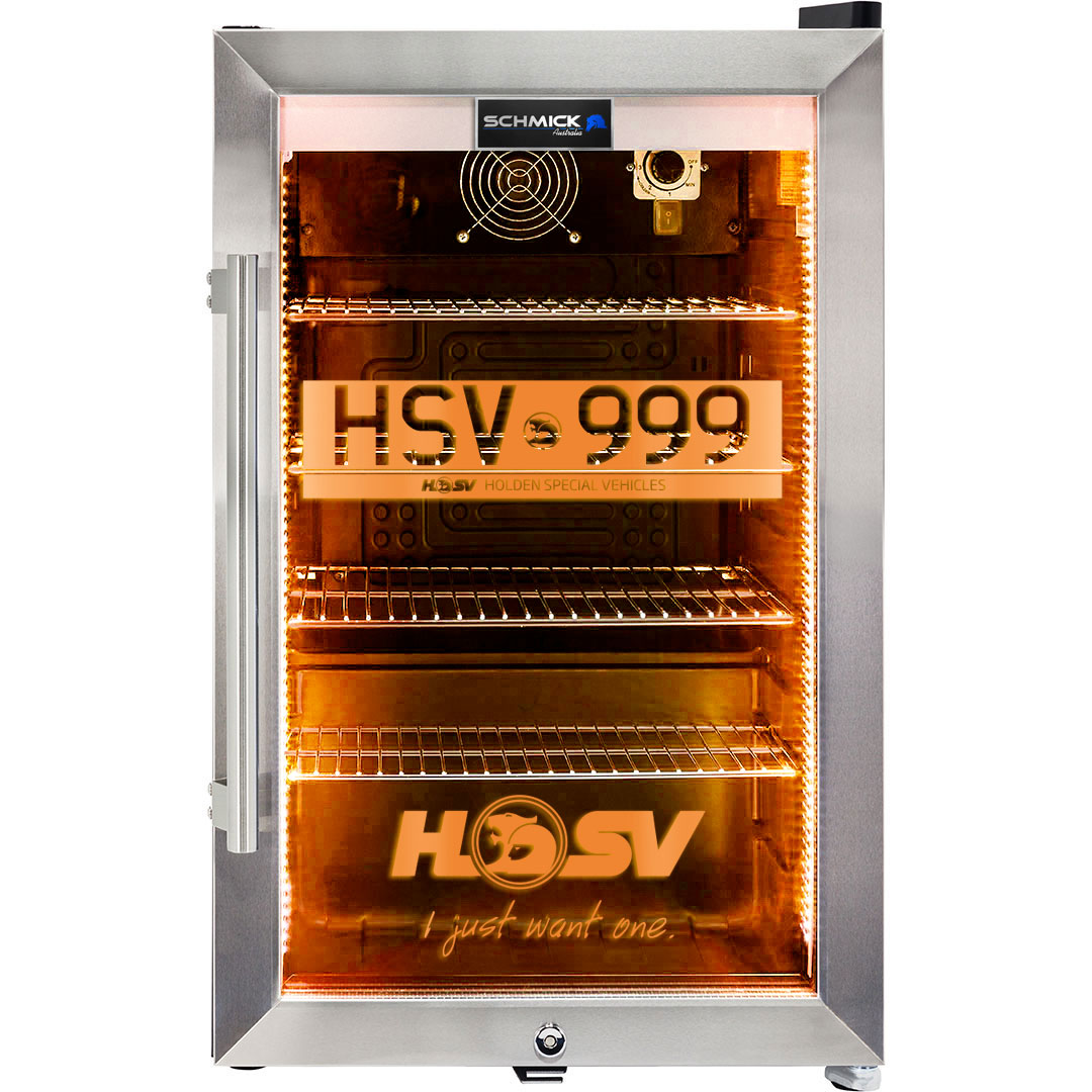 Holden HSV GTSR W1 branded bar fridge, Great gift idea! Add You Own Number Plate To Door! - Model SC70-SS-GTSR-W1 | Retrocade - Image 2