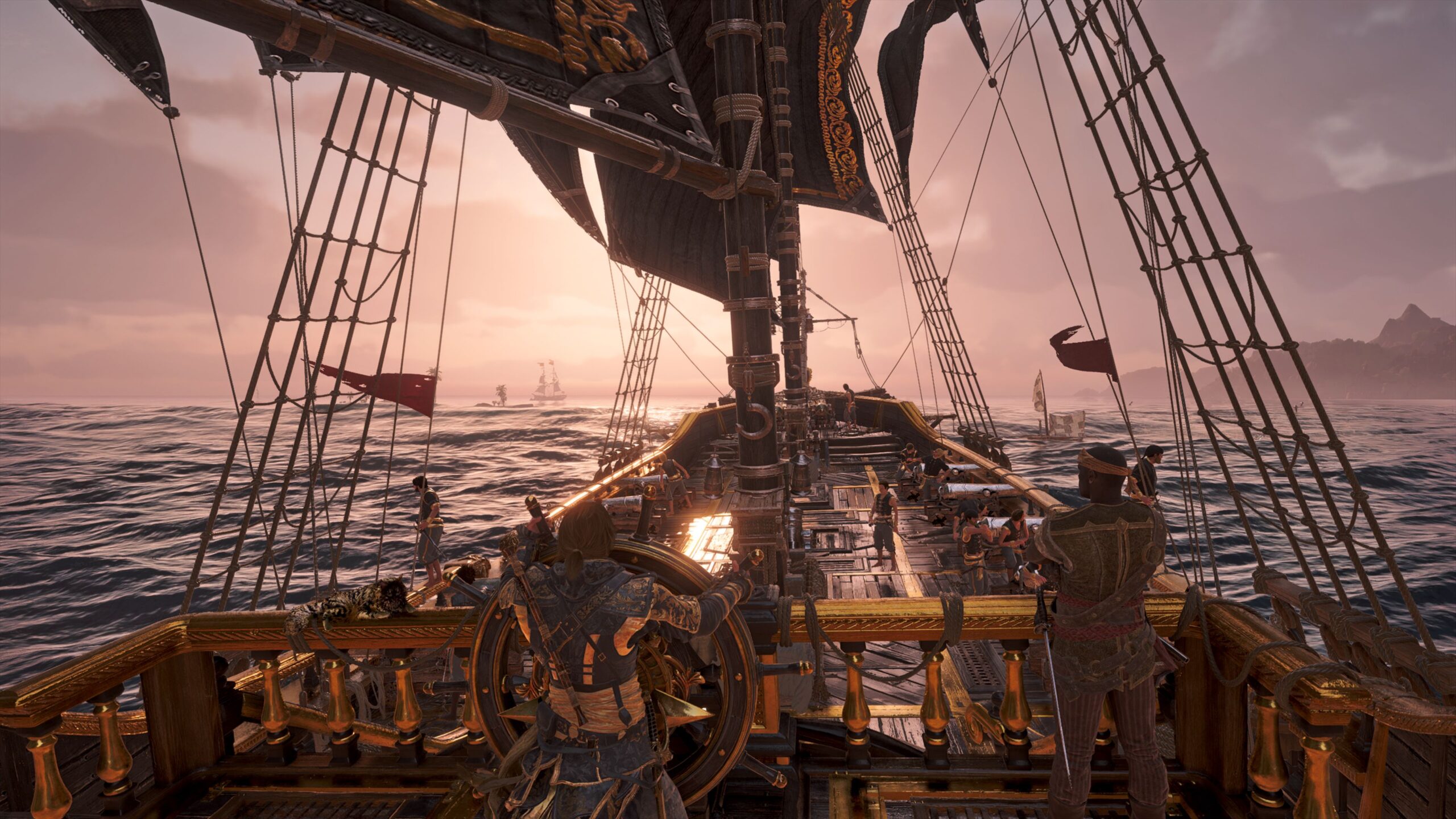 Edward's ship, the Jackdaw, in Assassin's Creed Black Flag Resynced.