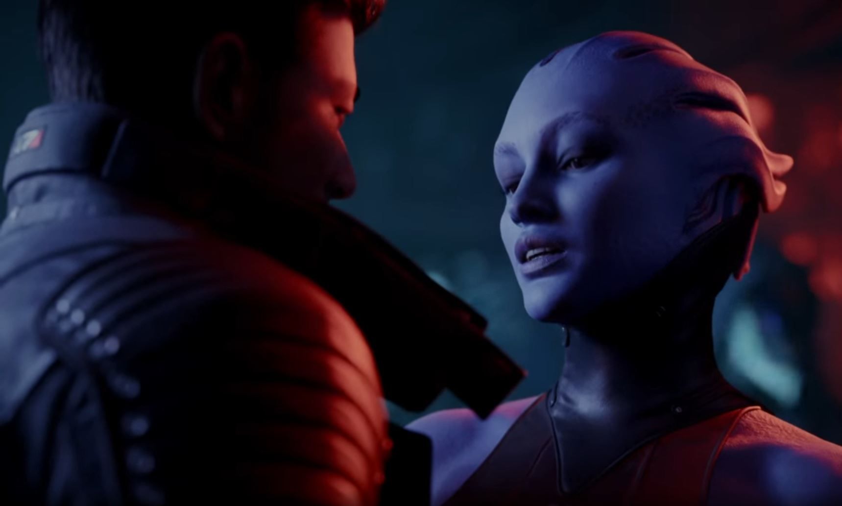 An Asari in the Mass Effect Universe leaked trailer.