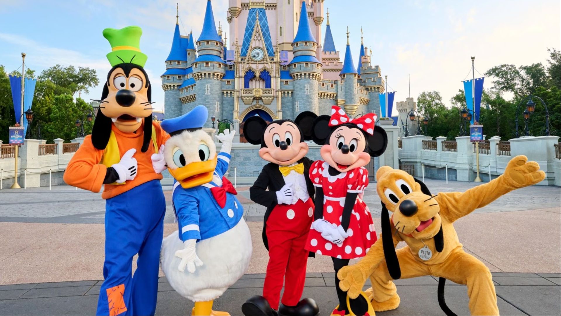 mickey and friends at disney world