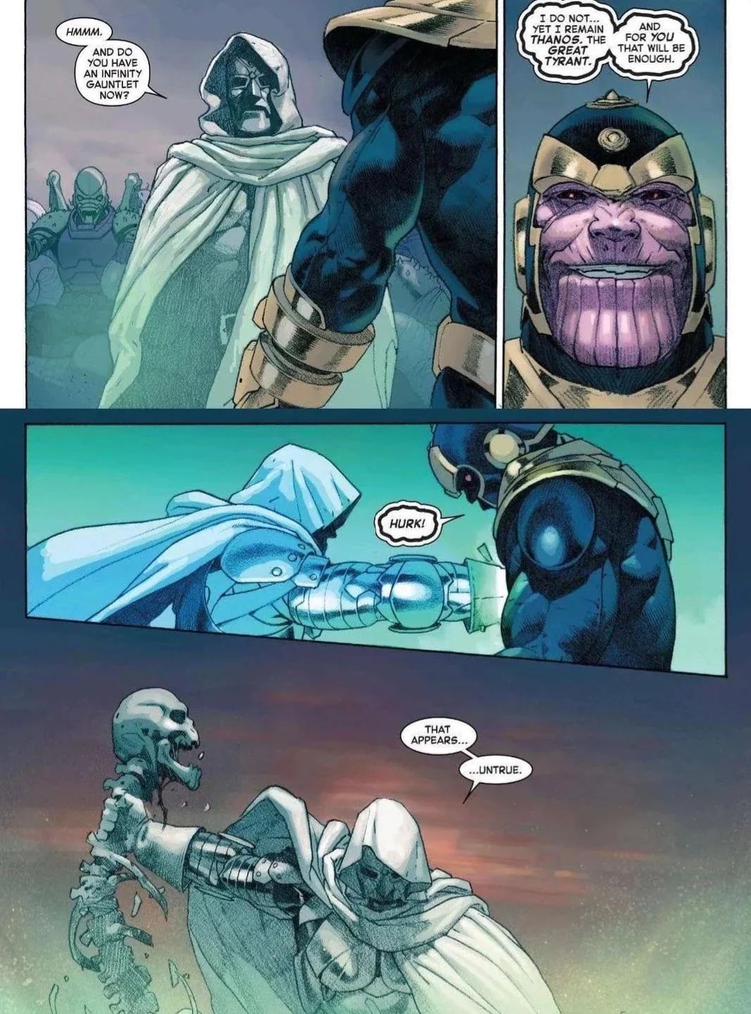 Doctor Doom vs Thanos Secret Wars