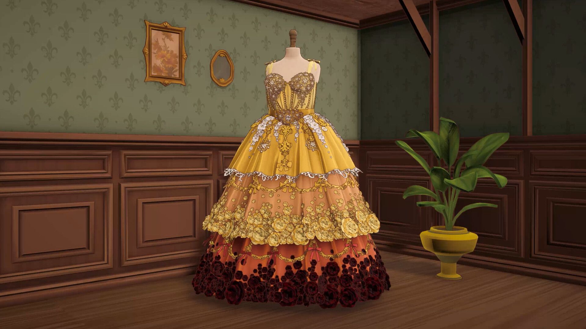 A tiered dress from Dressmaker