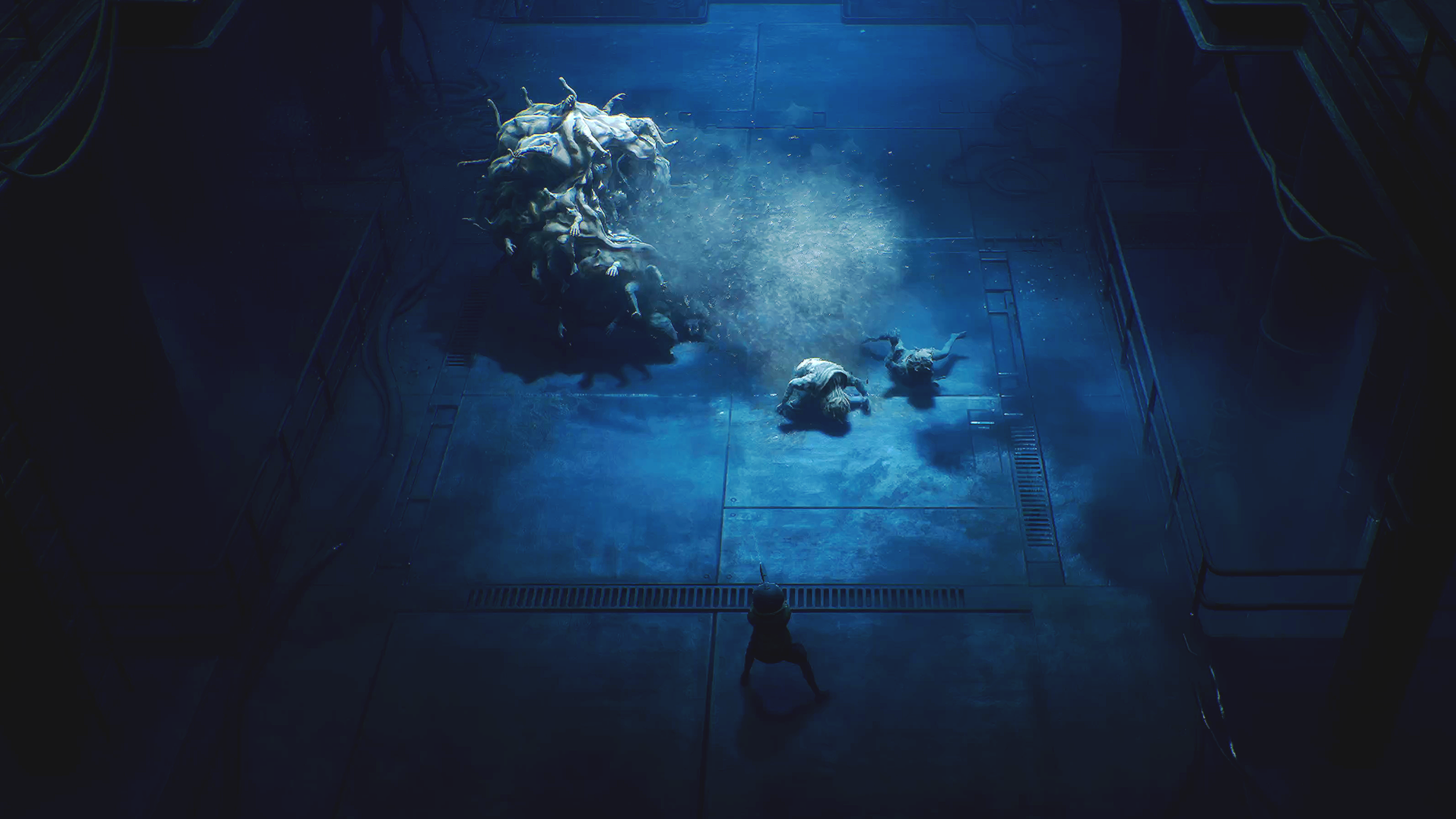 Cel faces a boss in End of Abyss.