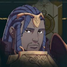 A Fire Emblem: Fortune's Weave Centurio's portrait