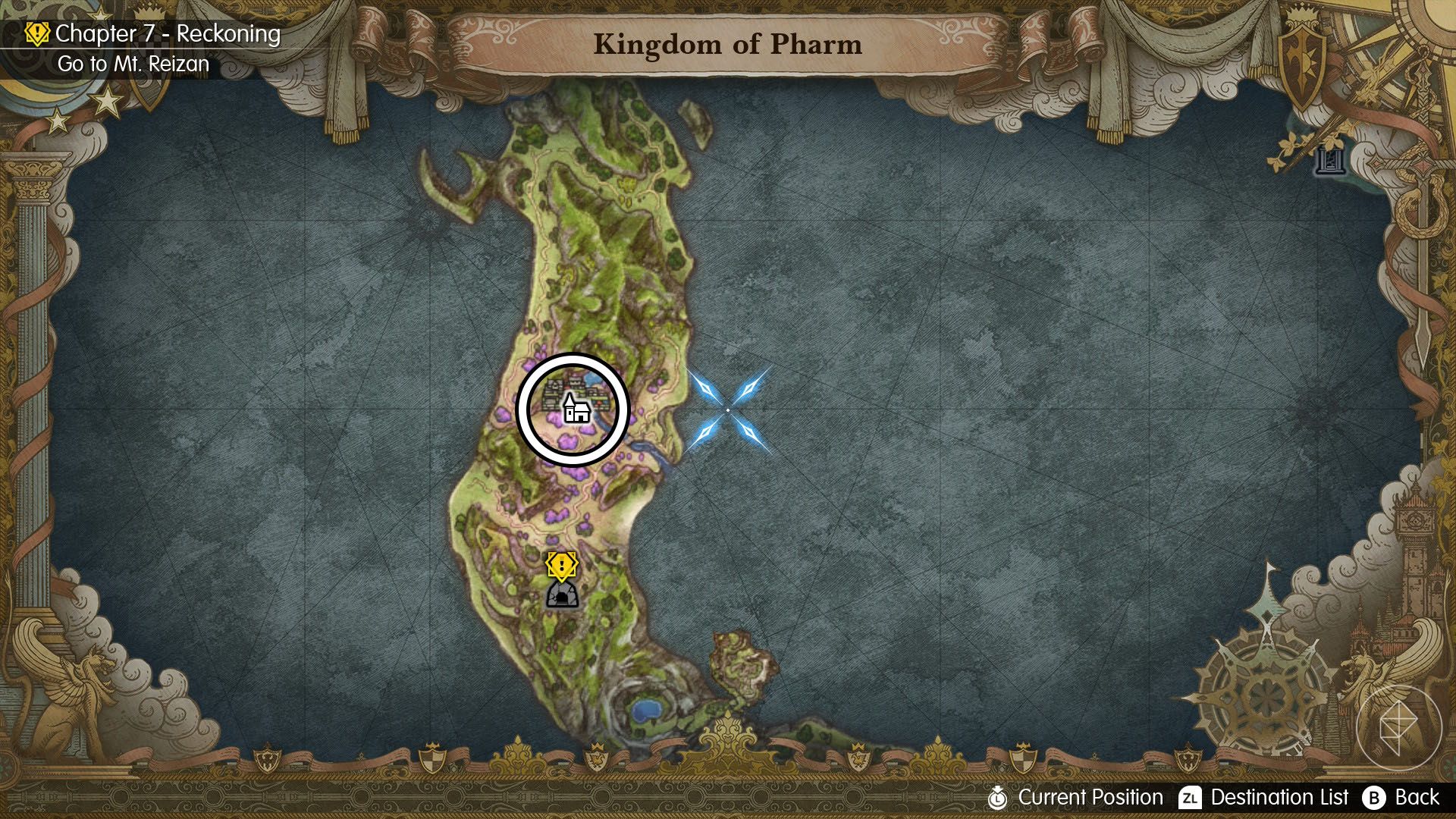 A Final Fantasy Resonance map showing where you can find Ayaka