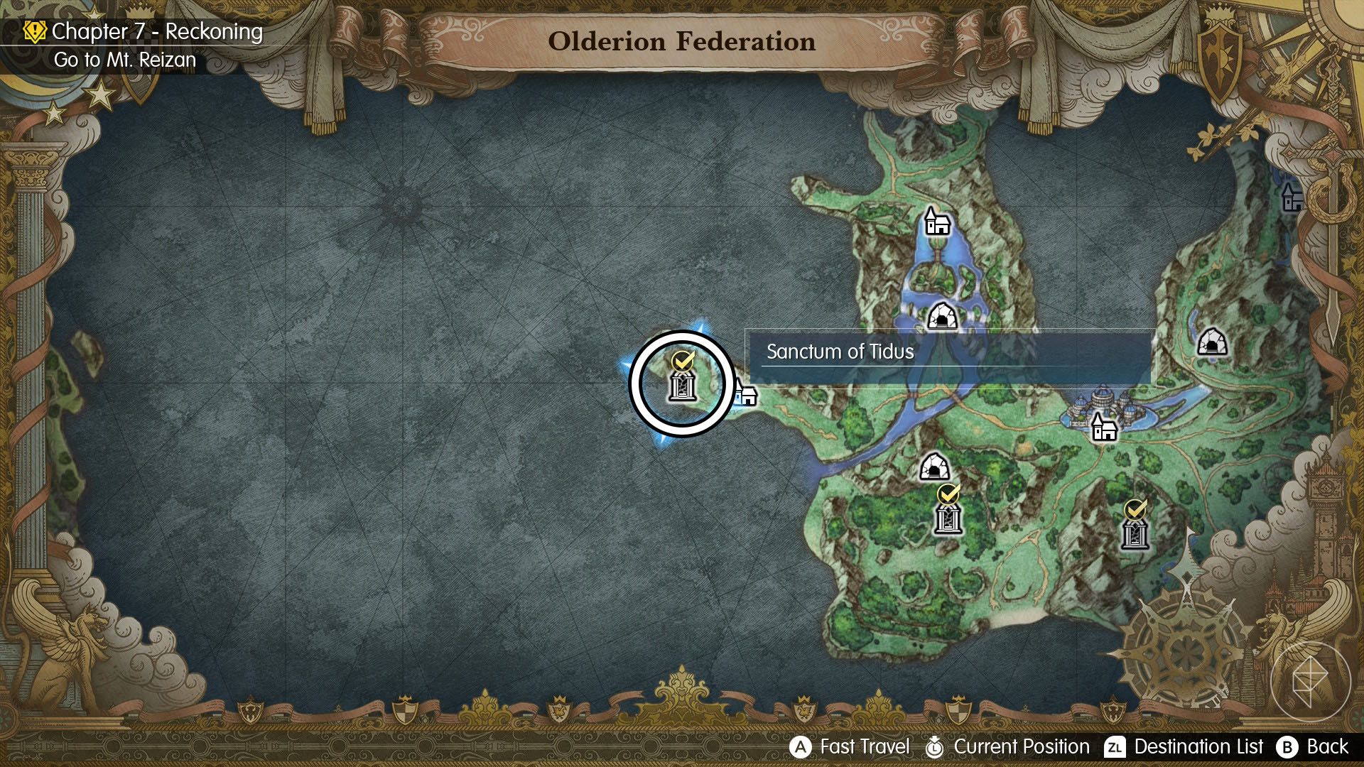 A Final Fantasy Resonance map showing where you can find Tidus