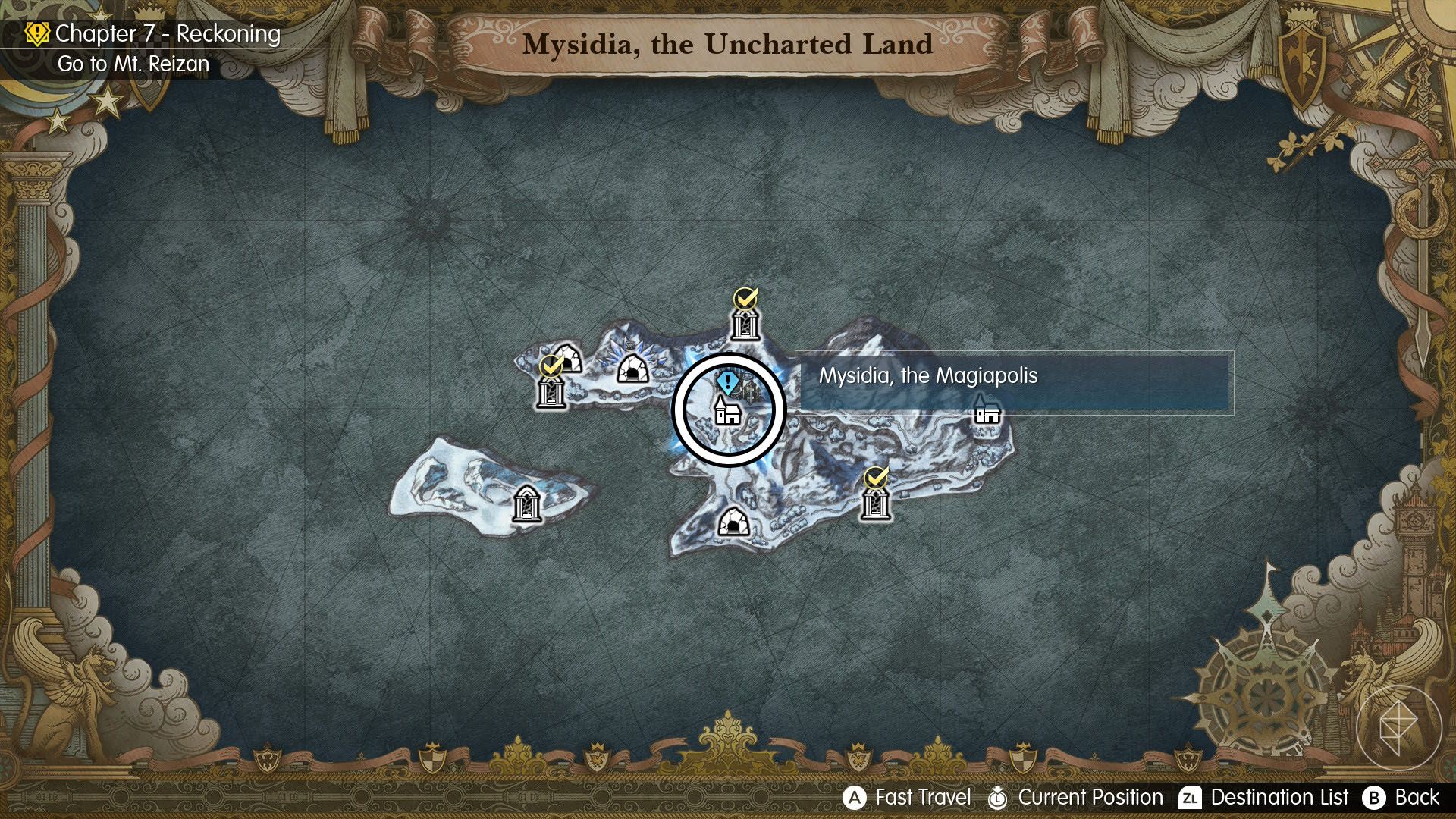 A Final Fantasy Resonance map showing where you can find Victoria
