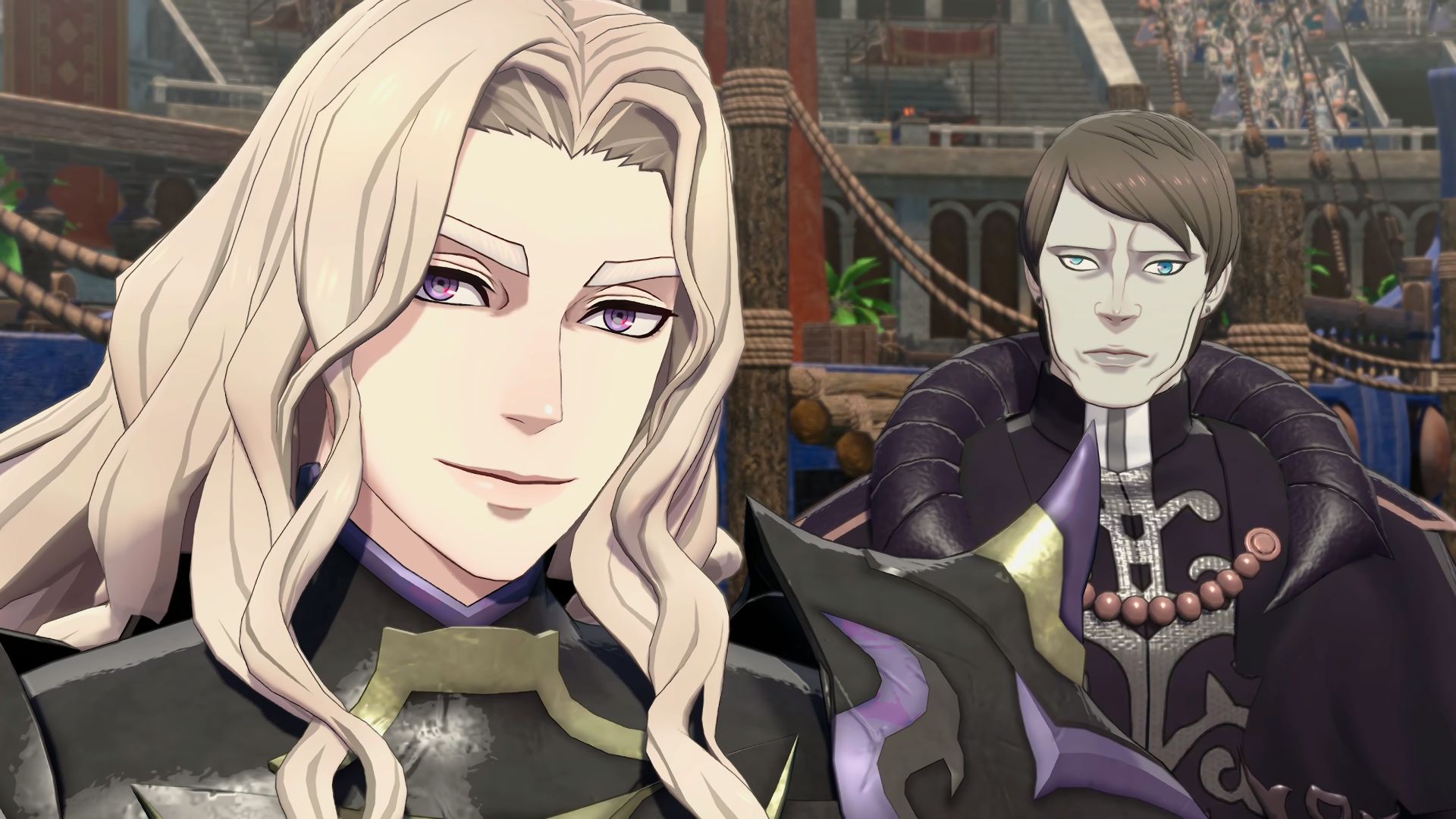 Dietrich and Fabio in Fire Emblem Fortune's Weave
