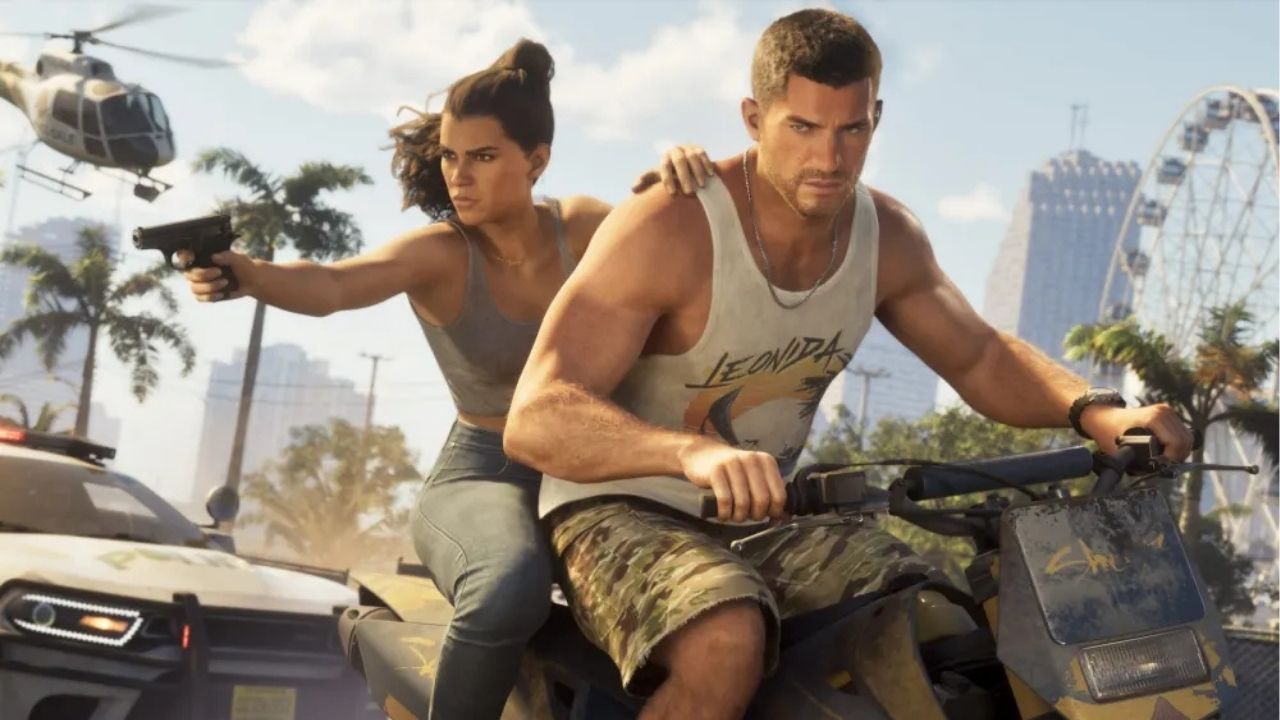 Lucia and Jason, Grand Theft Auto 6 characters, in a motorbike