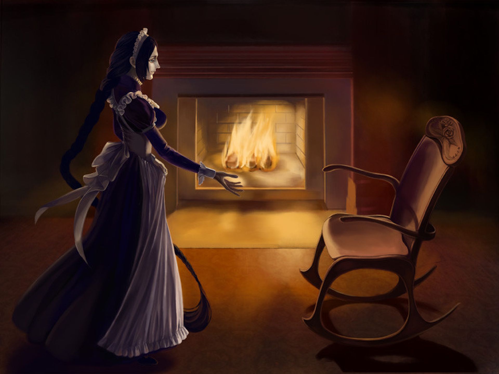 The maid in The House in Fata Morgana