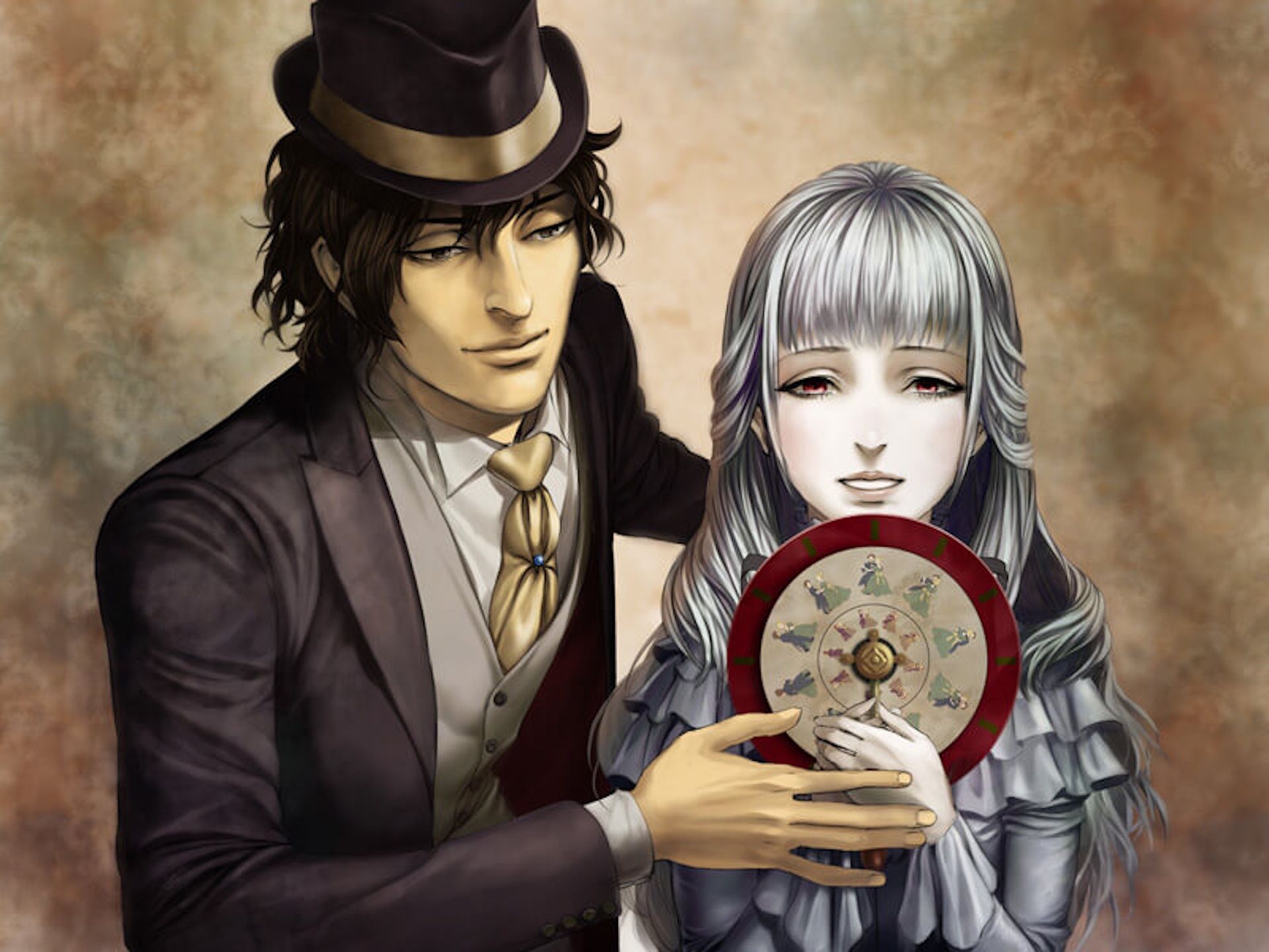 The Victorian couple in The House in Fata Morgana