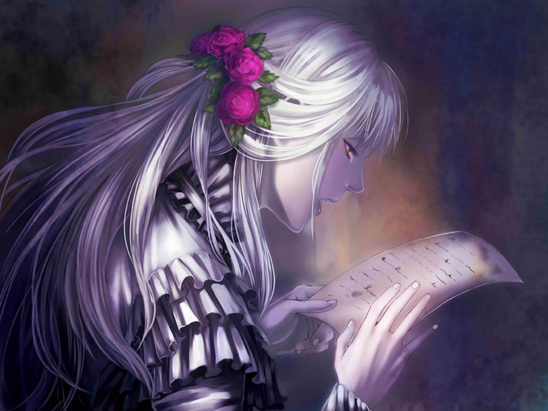 The white-haired girl in The House in Fata Morgana