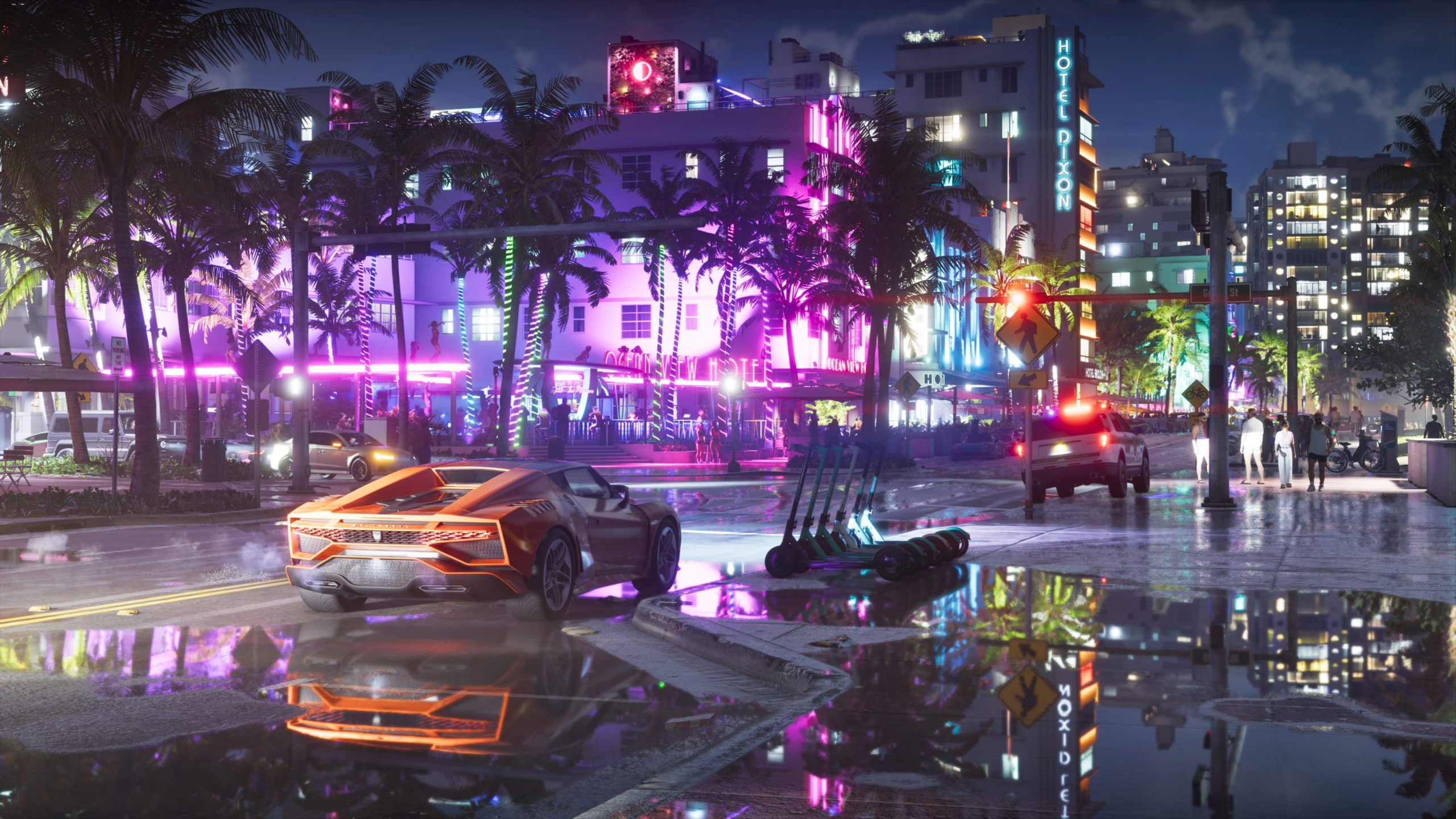 GTA 6's nightlife, which is full of sports cars and neon lights. 