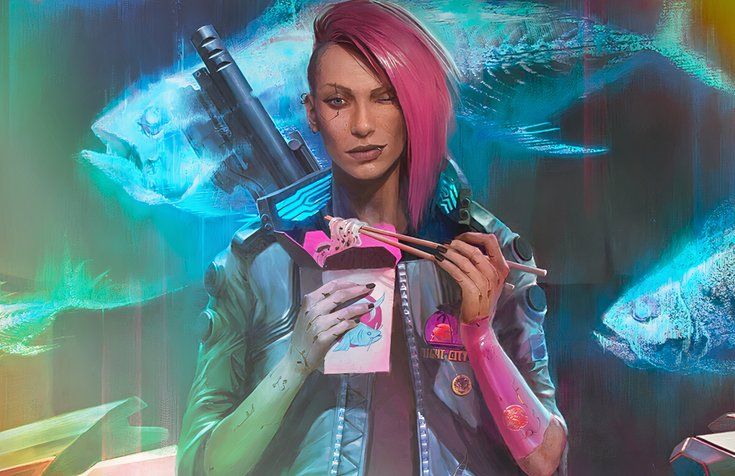 v streetkid card art cyberpunk tcg