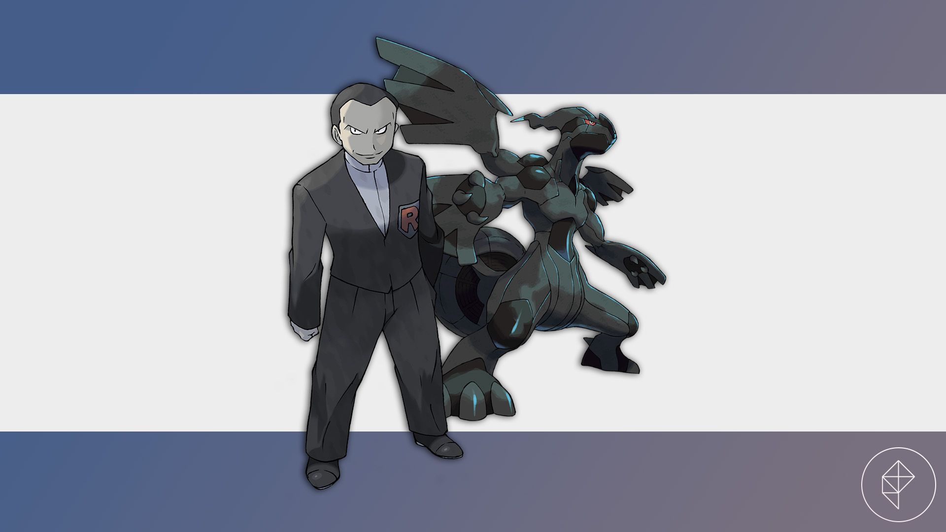 Giovanni stands with Zekrom