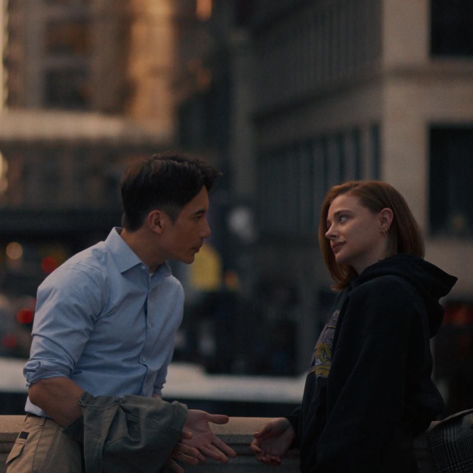 Manny Jacinto and Chloe Grace Moretz in Love Language