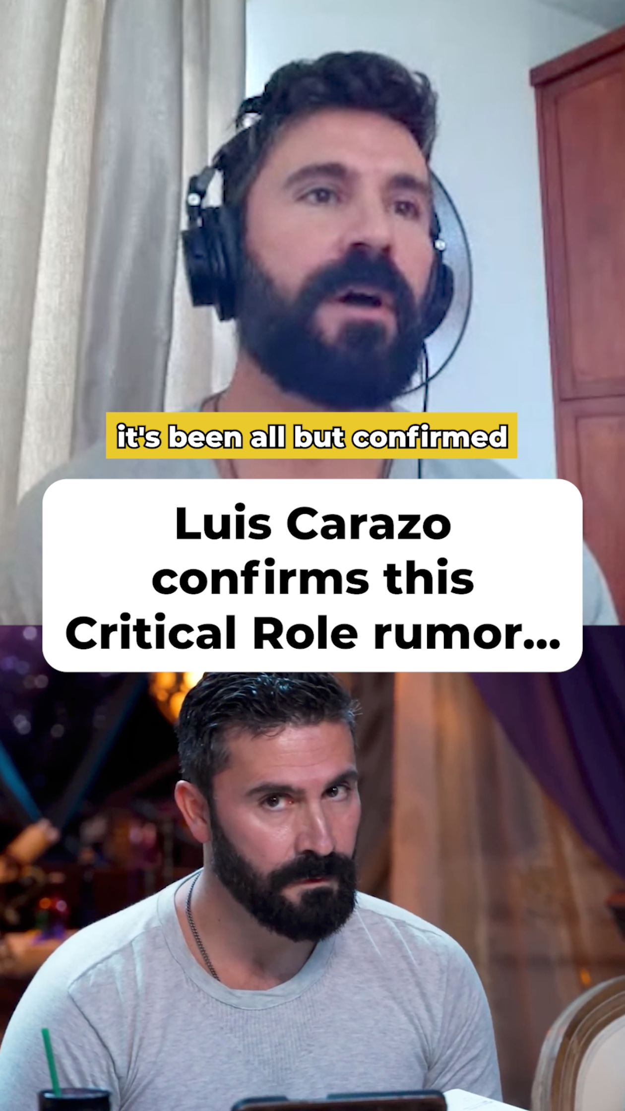 Luis Carazo confirms this Critical Role rumor